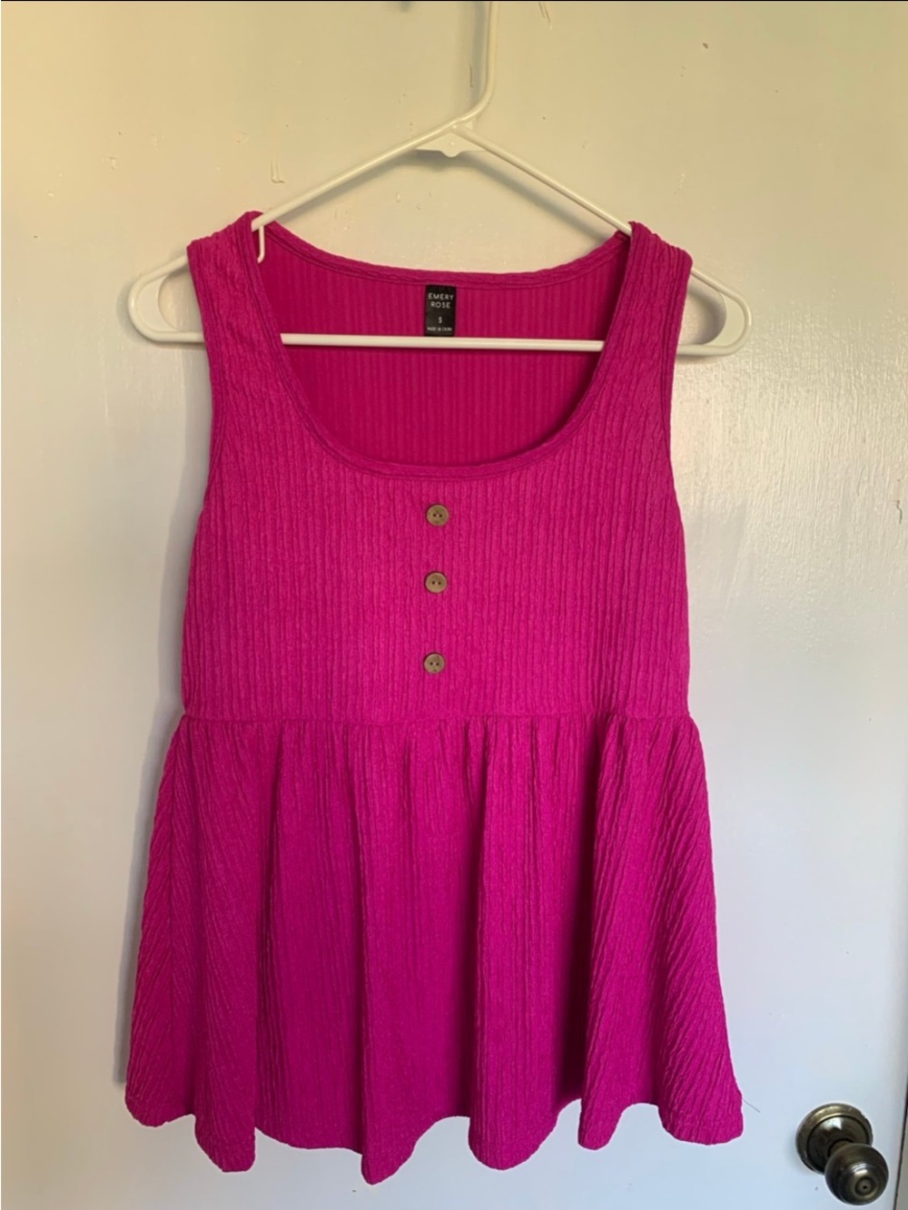 Emery Rose Hot Pink swing top size s